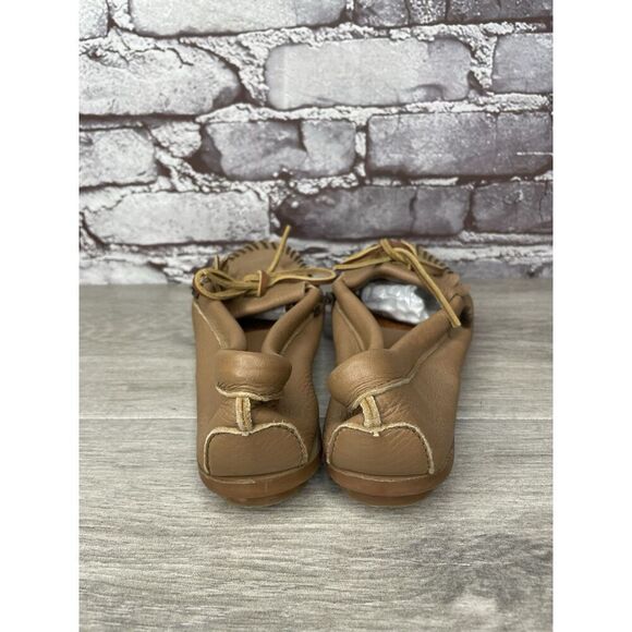 Minnetonka Moccasins Brown Leather Driving Moccasin Loafers Women Sz 6M US/36EU - Picture 9 of 16